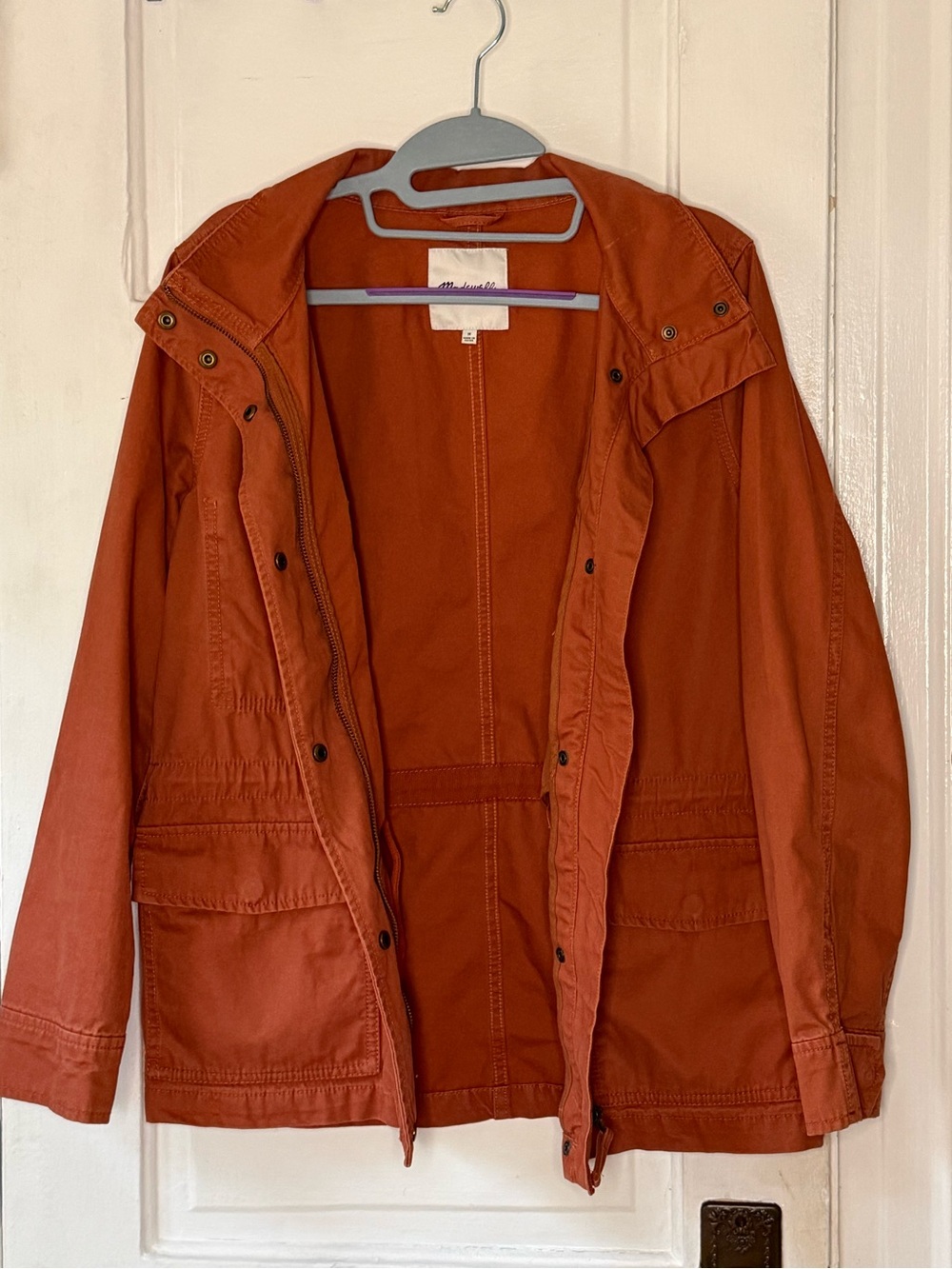 Madewell Rust Orange Utility Jacket